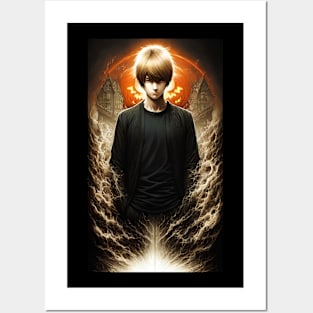 Light Yagami Looked At Him Seriously Posters and Art